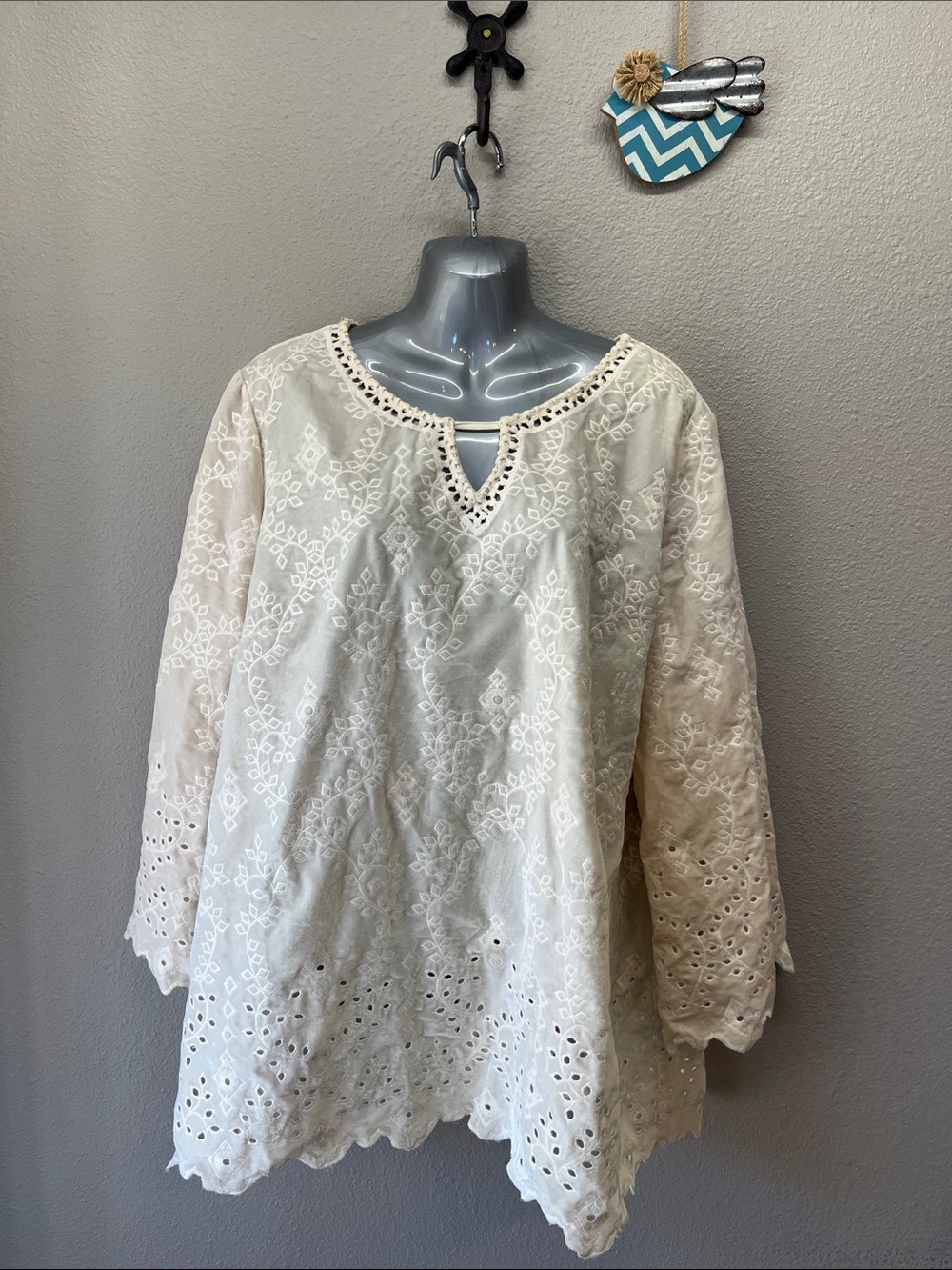 John Mark velvet tunic size 1X